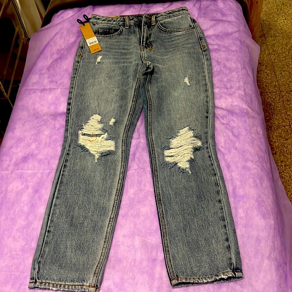Jeans Ksubi slim  women’s high rise slim straight leg size 25 Brand NEW